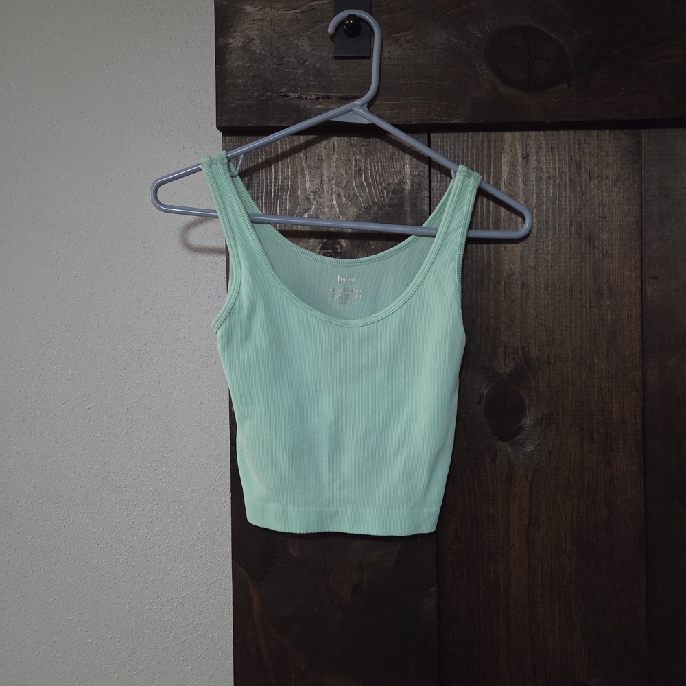 Pastel Green Women's Crop Top